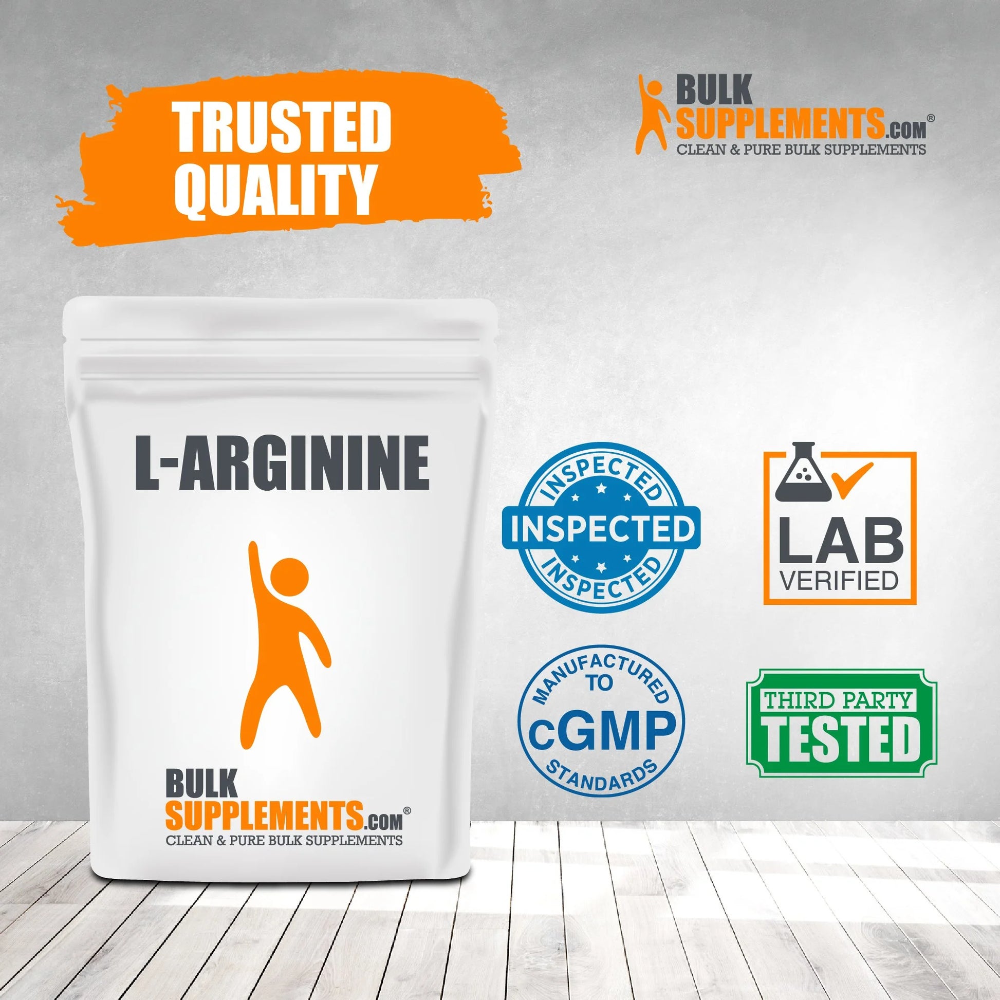 Bulksupplements L-Arginine Powder - 1G per Serving - 100 Grams (3.5 Oz) - 100 Servings